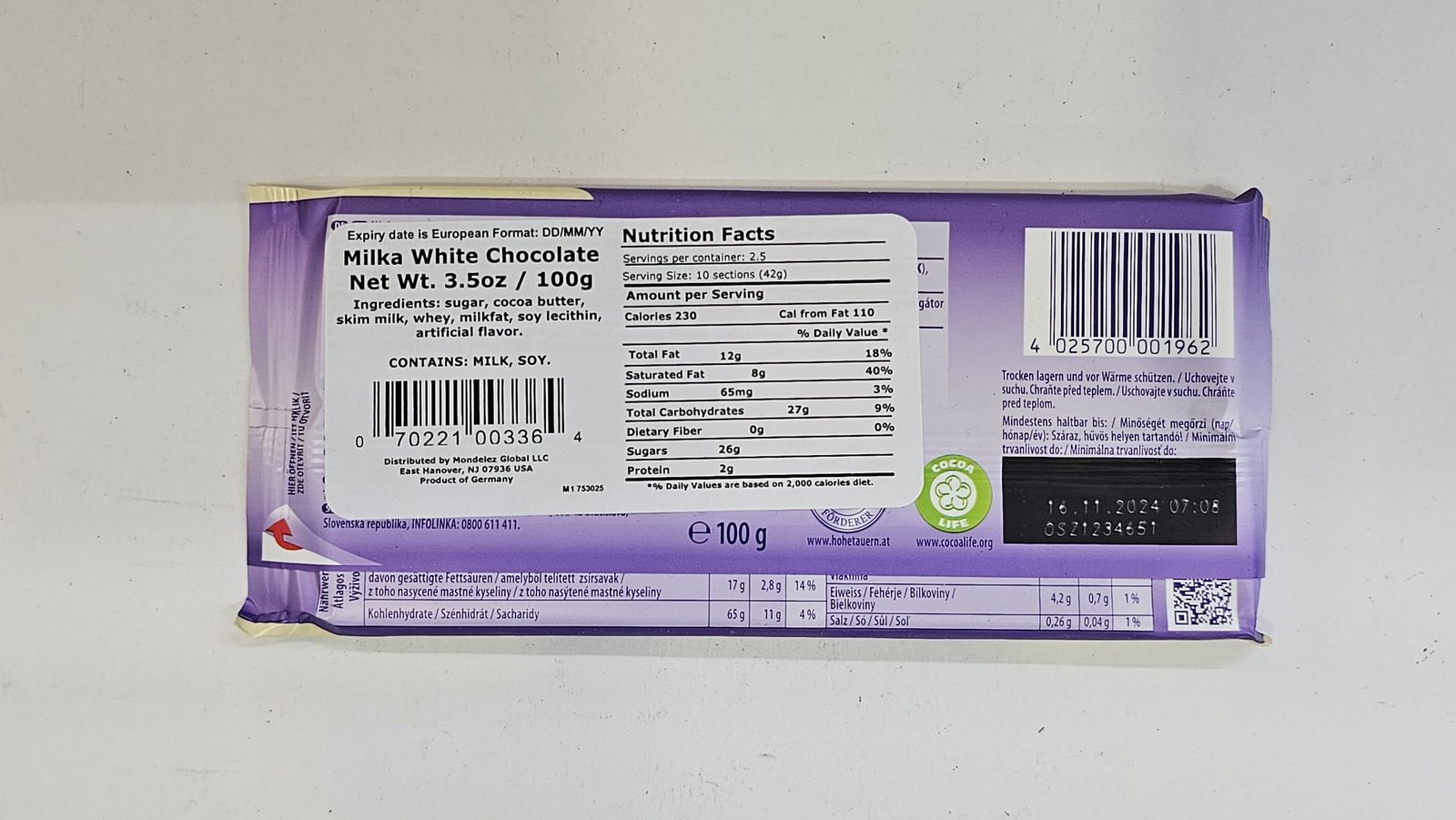 Milka White Chocolate - Image 3