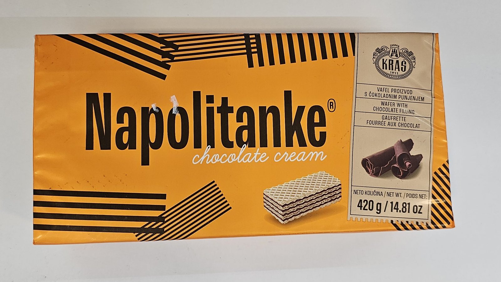 Kras Chocolate Cream Wafers Napolitanke 420g