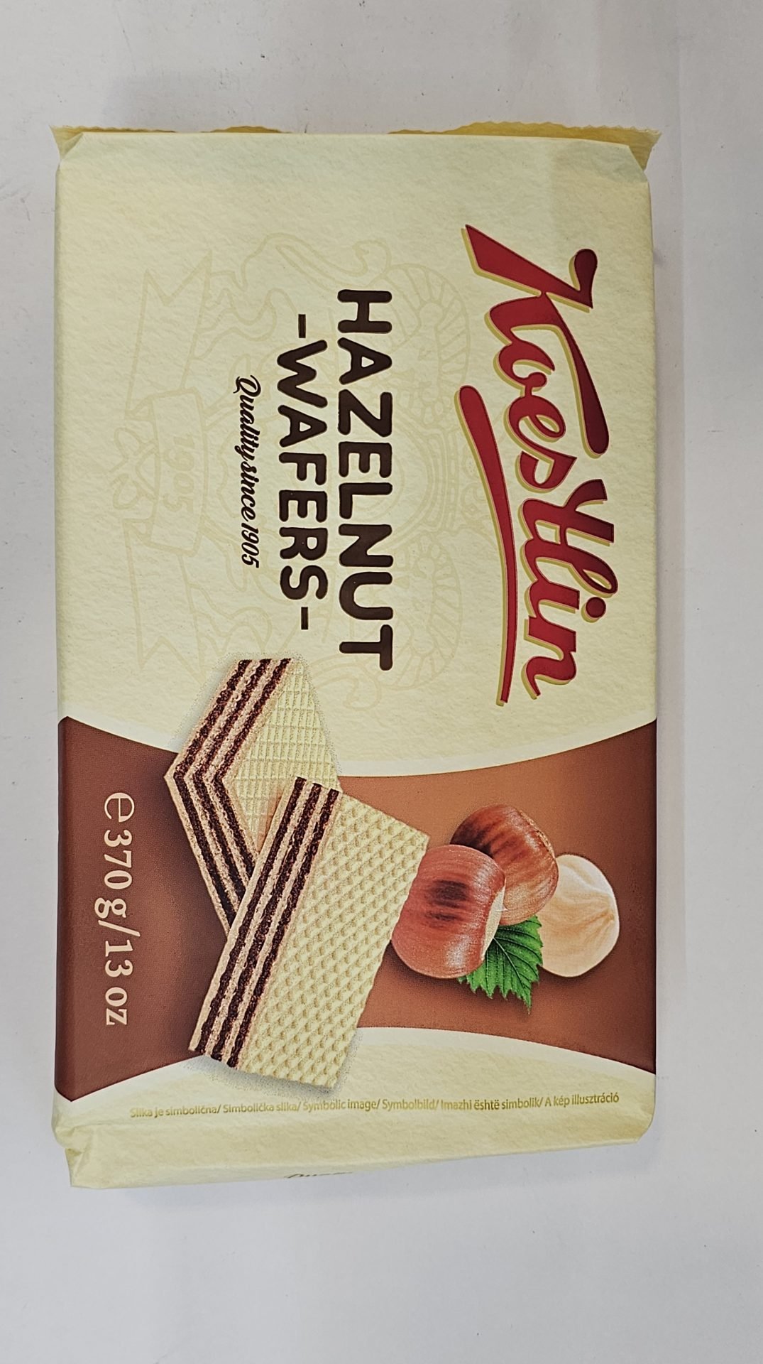 Koestlin Hazelnut Wafers Hazelnut & Cocoa Flavour Fill