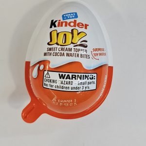 Kinder Joy Sweet Cream Topped with Cocoa Wafer Bites Milk Chocolate Treat + Toy Candy