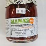 Mama's Hot Roasted Pepper Salsa Homestyle Lutenica 19oz