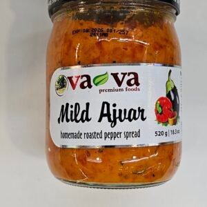 Vava Premium Mild Ajvar Homemade Roasted Pepper Spread 520g