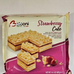 Balconi Strawberry Cake Topped With Chocolate Shaving 400g