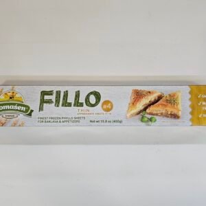 Fillo Thin Frozen Phyllo Sheets For Baklava & Appetizers Domasen 450g
