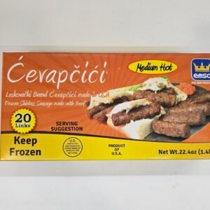 Emsa Medium Hot Frozen Skinless Sausage Made With Beef 1.4lb