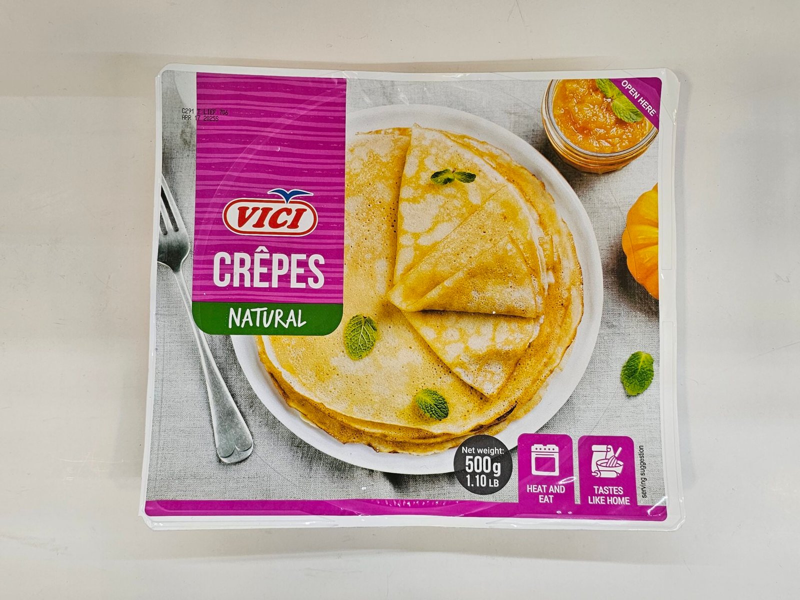 Vici Crepes Natural Heat And Eat 500g