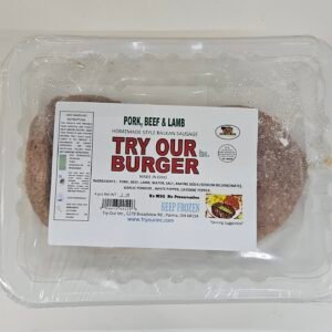 TOI Burger Pork, Beef & Lamb 4pcs 1lb