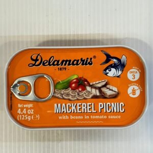 Delamaris Mackerel Picnic With Beans In Tomato Sauce 125g