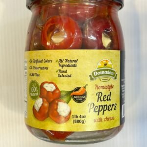 Domasen Homestyle Red Peppers With Cheese 580g