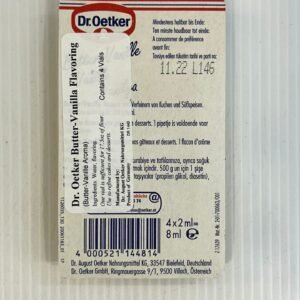 Dr. Oetker Butter-Vanilla Flavoring 8ml