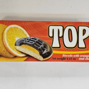 Tops Biscuits With Orange Flavour Filling & Chocolate Coating 125g