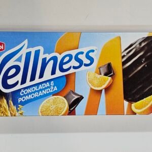 Bambi Wellness .Chocolate Coated Wholewheat Biscuits Orange 155g